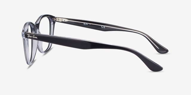 Ray-Ban RB5356 Black AcetateEyeglass Frames from EyeBuyDirect, Side View