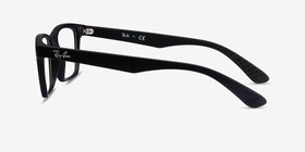 Ray-Ban RB7025 Noir Plastique Montures de lunettes de vue d'EyeBuyDirect, Vue de Côté