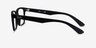 Ray-Ban RB7025 Black PlasticEyeglass Frames from EyeBuyDirect, Side View