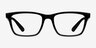 Ray-Ban RB7025 Shiny Black PlasticEyeglass Frames from EyeBuyDirect, Front View