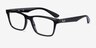 Ray-Ban RB7025 Shiny Black PlasticEyeglass Frames from EyeBuyDirect, Angle View