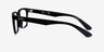 Ray-Ban RB7025 Shiny Black PlasticEyeglass Frames from EyeBuyDirect, Side View