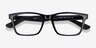 Ray-Ban RB7025 Shiny Black PlasticEyeglass Frames from EyeBuyDirect, Closed View