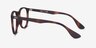 Ray-Ban RB7046 Tortoise PlasticEyeglass Frames from EyeBuyDirect, Side View