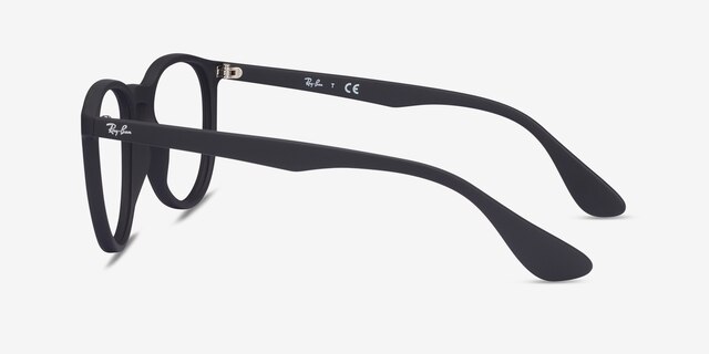 Ray-Ban RB7046 Black PlasticEyeglass Frames from EyeBuyDirect, Side View