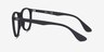 Ray-Ban RB7046 Black PlasticEyeglass Frames from EyeBuyDirect, Side View