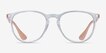 Ray-Ban RB7046 Clear & Pink Beige PlasticEyeglass Frames from EyeBuyDirect, Front View