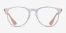Ray-Ban RB7046 Clear & Pink Beige PlasticEyeglass Frames from EyeBuyDirect, Front View