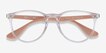 Ray-Ban RB7046 Clear & Pink Beige PlasticEyeglass Frames from EyeBuyDirect, Closed View