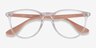 Ray-Ban RB7046 Clear & Pink Beige PlasticEyeglass Frames from EyeBuyDirect, Closed View