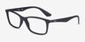 Ray-Ban RB7047 Black PlasticEyeglass Frames from EyeBuyDirect, Angle View