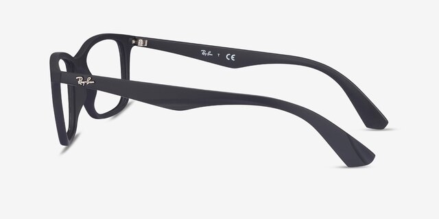 Ray-Ban RB7047 Black PlasticEyeglass Frames from EyeBuyDirect, Side View