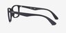 Ray-Ban RB7047 Black PlasticEyeglass Frames from EyeBuyDirect, Side View
