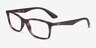 Ray-Ban RB7047 Tortoise Brown PlasticEyeglass Frames from EyeBuyDirect, Angle View