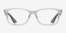Ray-Ban RB7047 Clear & Gray PlasticEyeglass Frames from EyeBuyDirect, Front View