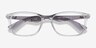 Ray-Ban RB7047 Clear & Gray PlasticEyeglass Frames from EyeBuyDirect, Closed View