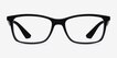 Ray-Ban RB7047 Black PlasticEyeglass Frames from EyeBuyDirect, Front View