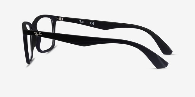 Ray-Ban RB7047 Black PlasticEyeglass Frames from EyeBuyDirect, Side View