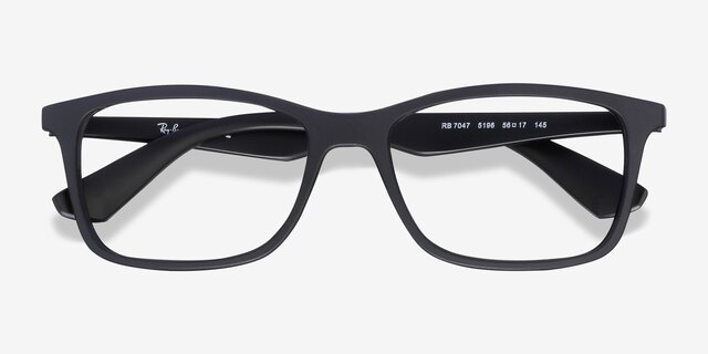 Ray-Ban RB7047 Black PlasticEyeglass Frames from EyeBuyDirect, Closed View