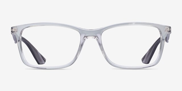 Ray-Ban RB7047 Clear & Gray PlasticEyeglass Frames from EyeBuyDirect, Front View