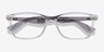 Ray-Ban RB7047 Clear & Gray PlasticEyeglass Frames from EyeBuyDirect, Closed View