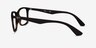 Ray-Ban RB7047 Tortoise Brown PlasticEyeglass Frames from EyeBuyDirect, Side View