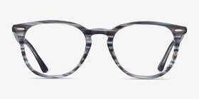 Ray-Ban RB7159 Bleu Plastique Montures de lunettes de vue d'EyeBuyDirect, Vue de Face