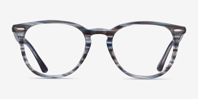 Ray-Ban RB7159 Blue PlasticEyeglass Frames from EyeBuyDirect, Front View