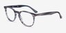 Ray-Ban RB7159 Blue PlasticEyeglass Frames from EyeBuyDirect, Angle View