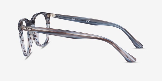 Ray-Ban RB7159 Blue PlasticEyeglass Frames from EyeBuyDirect, Side View