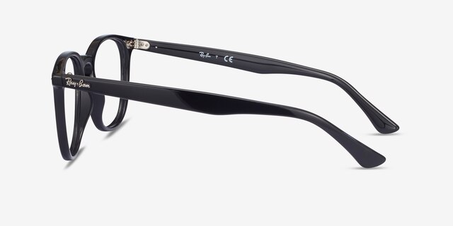 Ray-Ban RB7159 Black PlasticEyeglass Frames from EyeBuyDirect, Side View