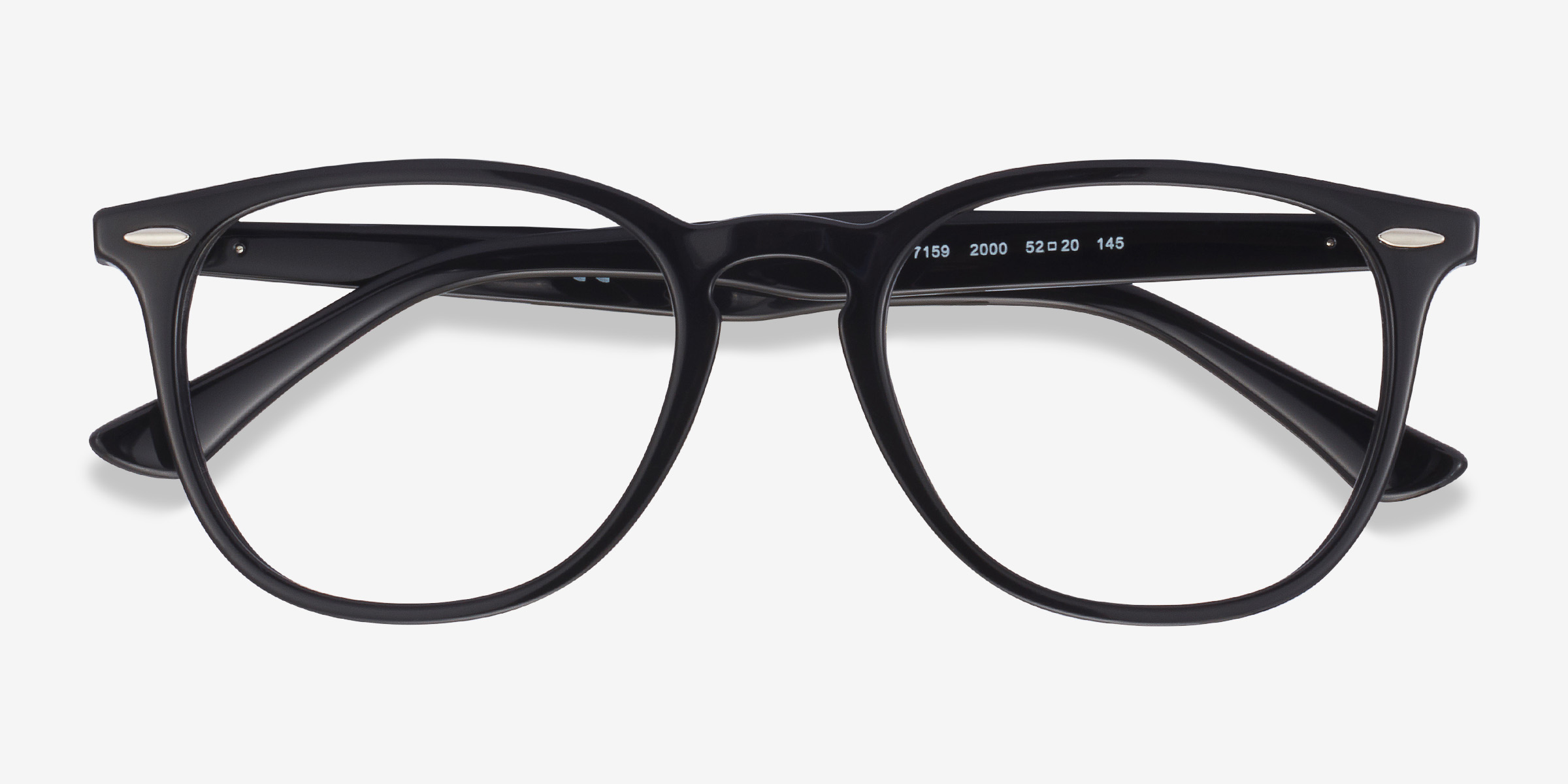 RayBan RB7159 Square Black Frame Eyeglasses Eyebuydirect