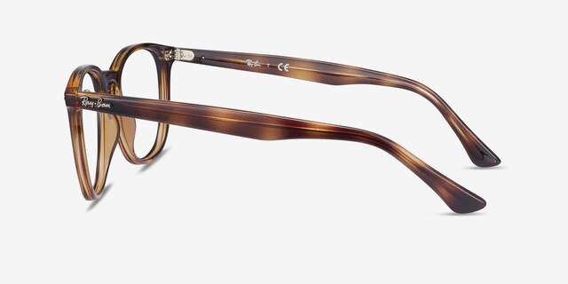 Ray-Ban RB7159 Tortoise PlasticEyeglass Frames from EyeBuyDirect, Side View
