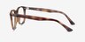 Ray-Ban RB7159 Tortoise PlasticEyeglass Frames from EyeBuyDirect, Side View