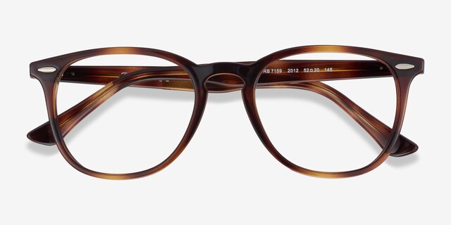Ray-Ban RB7159 Tortoise PlasticEyeglass Frames from EyeBuyDirect, Closed View