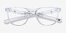Oakley Trillbe X Clear PlasticEyeglass Frames from EyeBuyDirect, Closed View