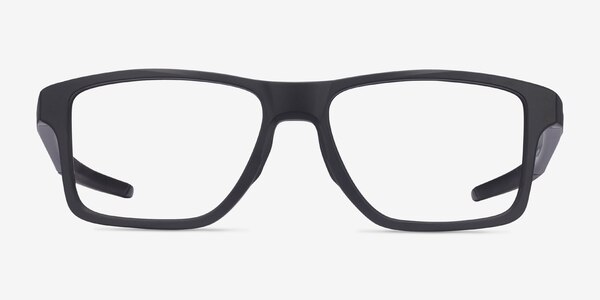 Oakley Chamfer Squared Satin Black Plastic Eyeglass Frames