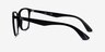 Ray-Ban RB7066 Black PlasticEyeglass Frames from EyeBuyDirect, Side View