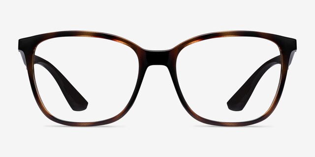 Ray-Ban RB7066 Tortoise Brown PlasticEyeglass Frames from EyeBuyDirect, Front View