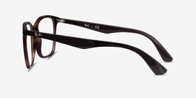 Ray-Ban RB7066 Tortoise Brown Plastique Montures de lunettes de vue d'EyeBuyDirect, Vue de Côté