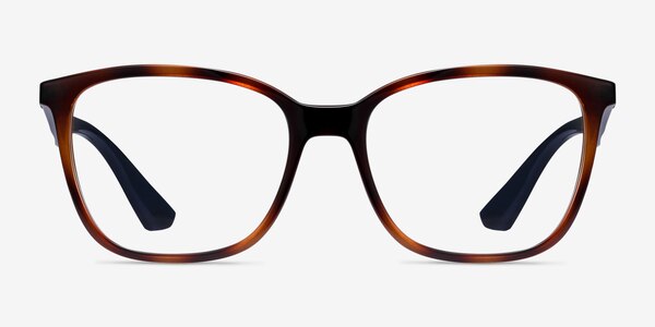 Ray-Ban RB7066 Tortoise Blue Plastic Eyeglass Frames