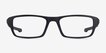 Oakley Chamfer Satin Black PlasticEyeglass Frames from EyeBuyDirect, Front View