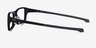 Oakley Chamfer Satin Black PlasticEyeglass Frames from EyeBuyDirect, Side View