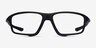Oakley Crosslink Zero Satin Black PlasticEyeglass Frames from EyeBuyDirect, Front View