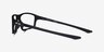 Oakley Crosslink Zero Satin Black PlasticEyeglass Frames from EyeBuyDirect, Side View