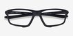 Oakley Crosslink Zero Satin Black PlasticEyeglass Frames from EyeBuyDirect, Closed View
