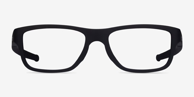 Oakley Marshal Mnp Satin Black PlasticEyeglass Frames from EyeBuyDirect, Front View