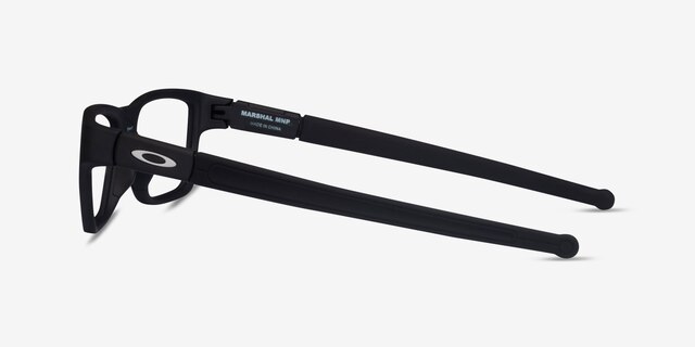 Oakley Marshal Mnp Satin Black PlasticEyeglass Frames from EyeBuyDirect, Side View