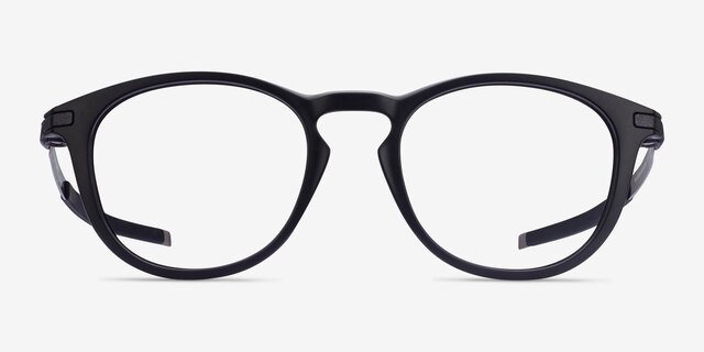 Oakley Pitchman R Satin Black PlasticEyeglass Frames from EyeBuyDirect, Front View