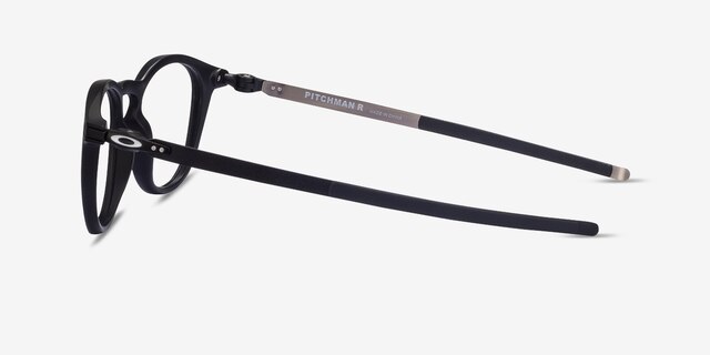 Oakley Pitchman R Satin Black PlasticEyeglass Frames from EyeBuyDirect, Side View